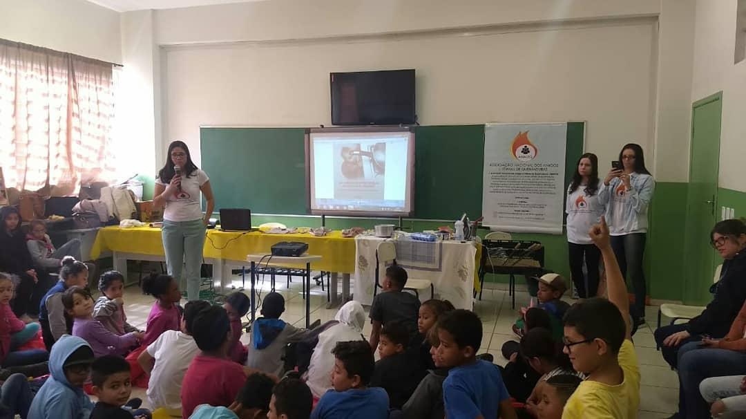 Palestra sobre Prevenção de Queimaduras na escola - Anaviq